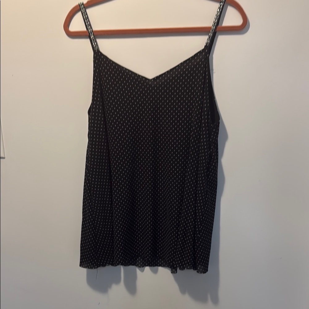 Black Polka Dot Women's Top